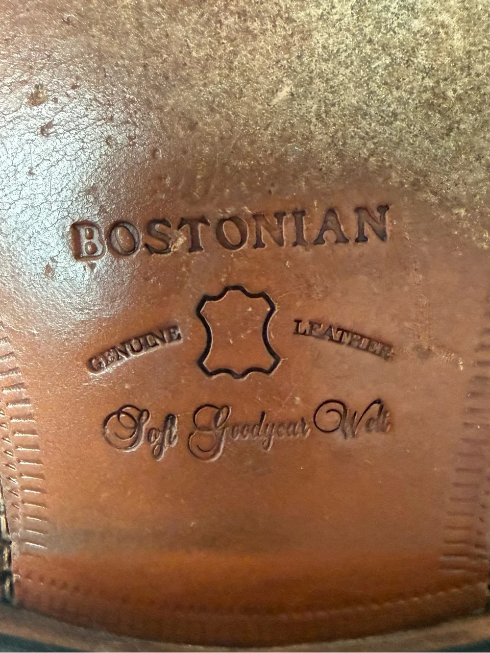 BOSTONIAN Men’s Brown Leather Derby Lace-Ups